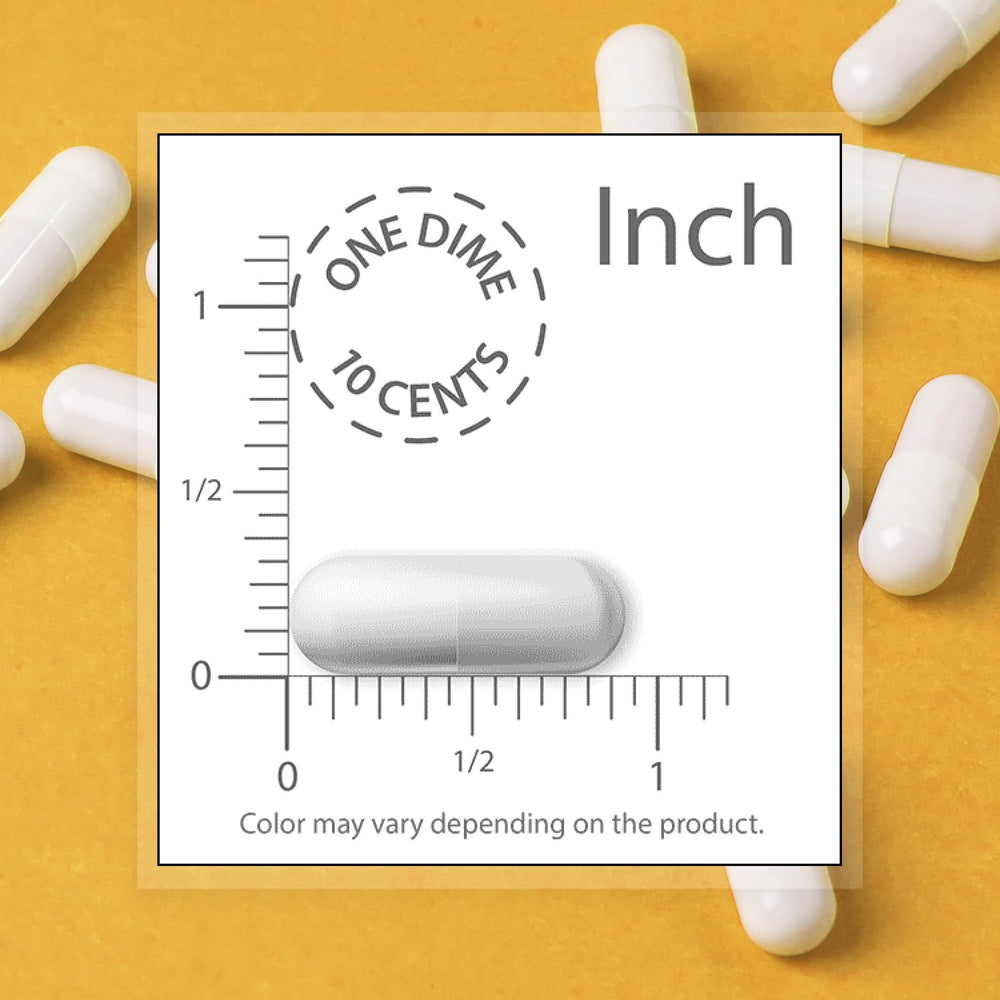Serving suggestion showing 3 capsules per day