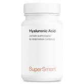 Bottle of Supersmart Hyaluronic Acid supplement with 60 vegetarian capsules