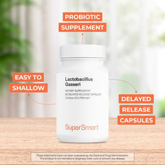 Delayed-release capsules shown for gut support