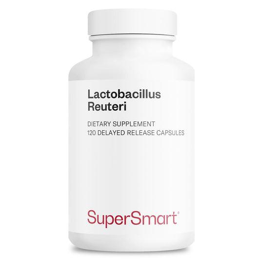 Supersmart Lactobacillus Reuteri 5 Billion CFU per Day bottle front label
