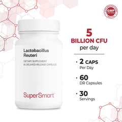Gut health concept with probiotic illustration