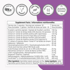 Non-GMO and Gluten Free label for Neurex