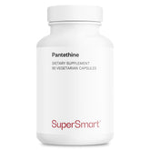 Product bottle label for Supersmart Pantethine 600 mg per day