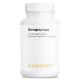 Supersmart Serrapeptase 120000IU high-potency bottle with 90 DR capsules