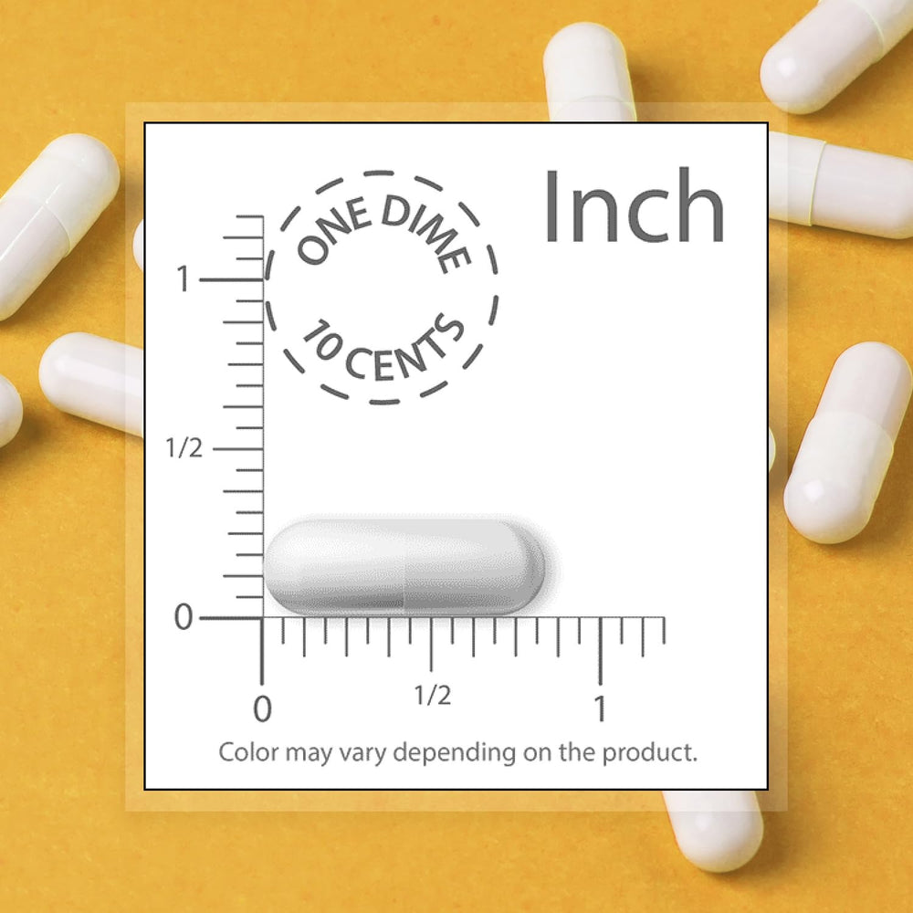 Capsule bottle showing 100 DR Capsules