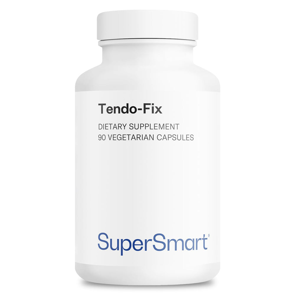Bottle of Supersmart Tendo-Fix containing 90 vegetarian capsules