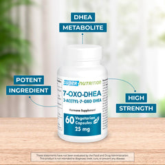 Close-up of vegetarian capsules for Supersmart 7-OXO DHEA