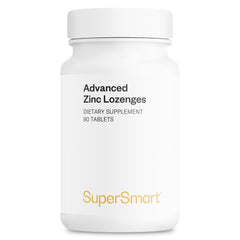 Front packaging of Supersmart Advanced Zinc Lozenges mint flavor