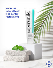 Close-up of Supersmile Original Mint toothpaste tube