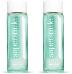 Front view of Supersmile Mint Mouthwash Pack of 2 bottles