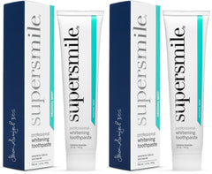 Supersmile Professional Whitening Toothpaste with fluoride tube and packaging