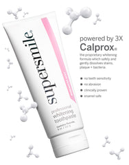 Package front of Supersmile Rosewater Mint toothpaste 8 oz