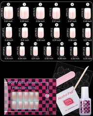 SUPNAIL reusable glossy nails for multiple wearings.
