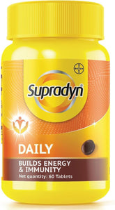 Supradyn Daily multivitamin bottle packaging with 60 tablets