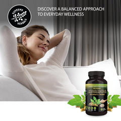 SUPREME HERBALS L‑Theanine ingredient display emphasizing balanced formula benefit