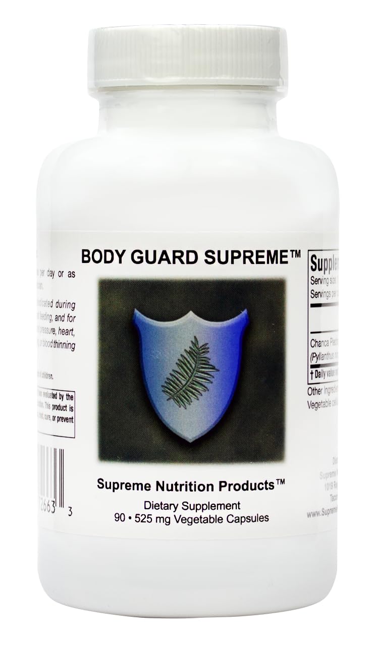 Supreme Nutrition Body Guard Supreme front packaging showing bottle and label benefit clarity