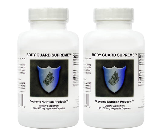 Supreme Nutrition product front packaging showing clear label and benefits