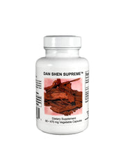 Supreme Nutrition front label of Dan Shen Supreme bottle showing clear ingredient focus and trust