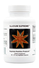 Supreme Nutrition Illicium front bottle view showing clean label and count benefit