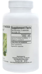 Supreme Nutrition Japanese Knotweed capsules on table, easy inclusion in routine.