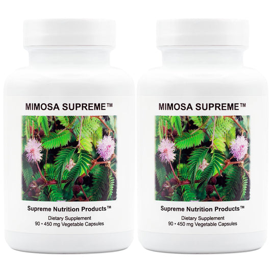 Supreme Nutrition Mimosa Supreme bottle front showing clean label for daily use