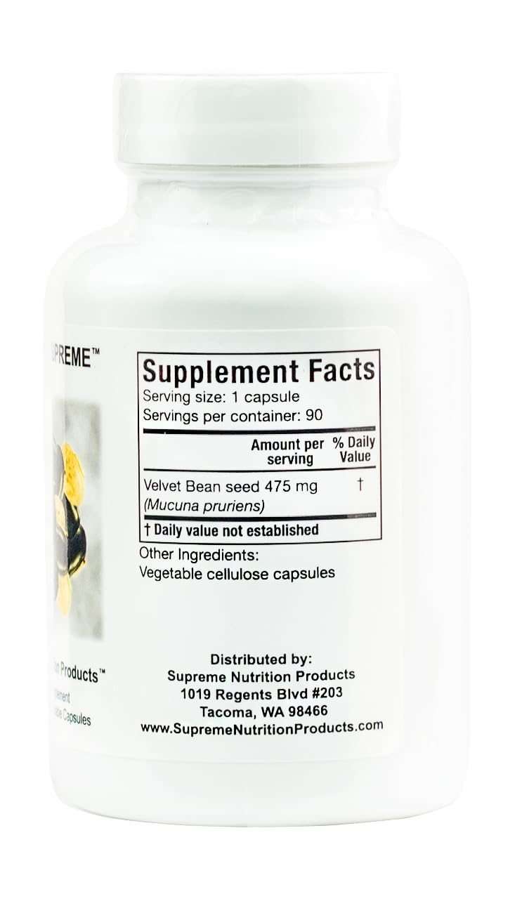 Supreme Nutrition capsule close-up highlighting vegetarian shell and clean powder