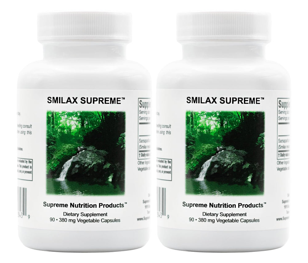 Supreme Nutrition Smilax Supreme bottle front for easy daily supplementation.