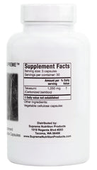 Close-up of Takesumi charcoal powder texture inside capsule demonstrating fine purity