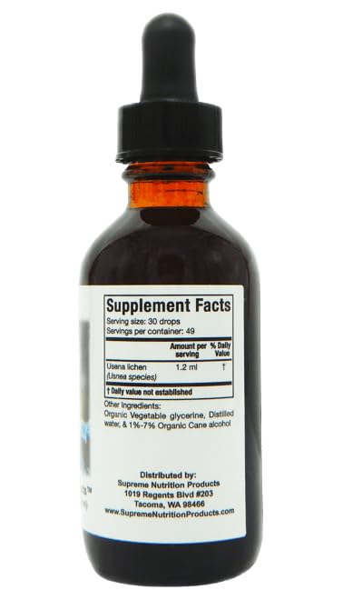 Supreme Nutrition label close-up highlighting ingredient transparency and quality benefit