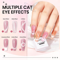 SUPWEE Cat Eye Gel Polish, high-gloss finish for any occasion.