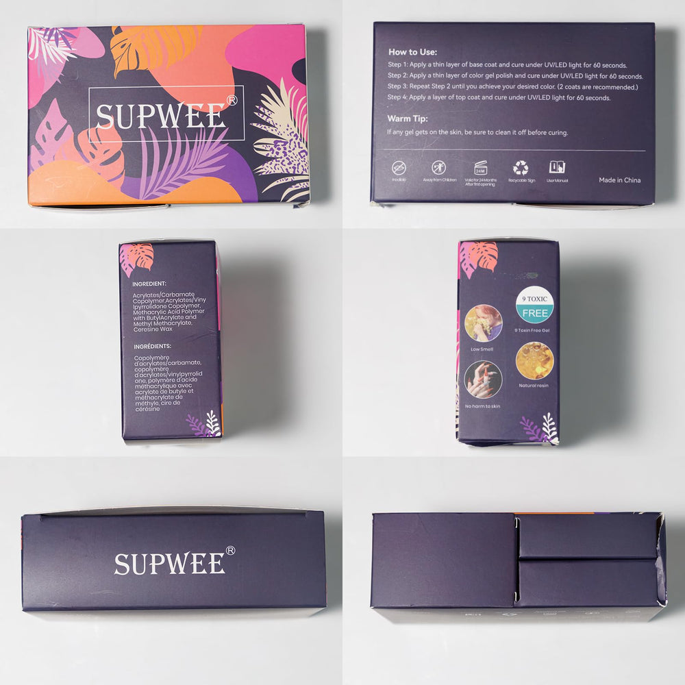 SUPWEE Pearl Gel Nail Polish at-home kit designed for salon-quality results