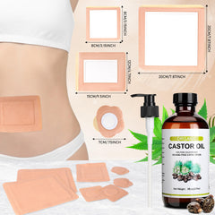 8 oz organic cold-pressed castor oil bottle