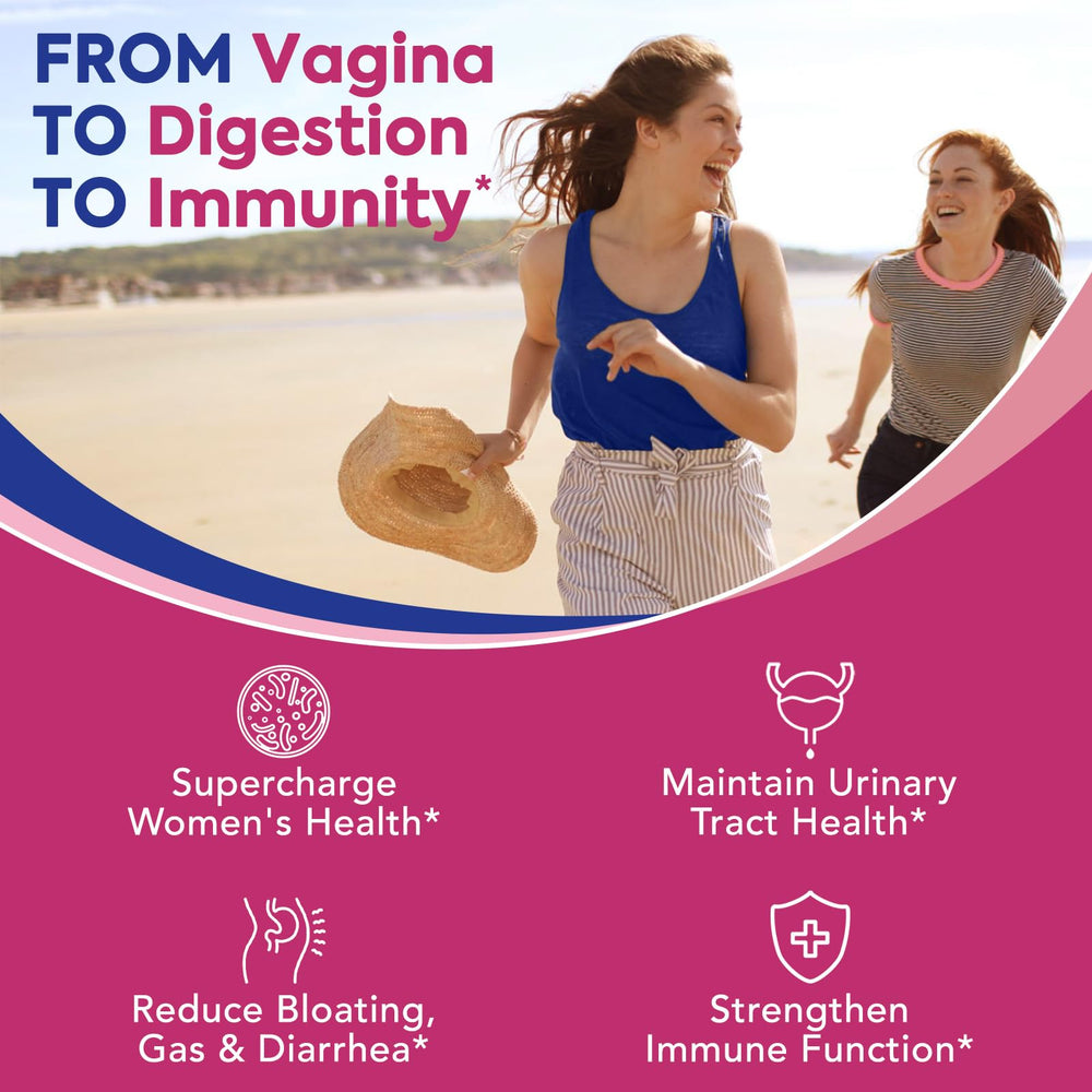 Visual representing vaginal health support from Surebounty Probiotics for Women