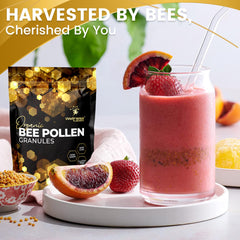 Images showing sustainable sourcing of bee pollen fields
