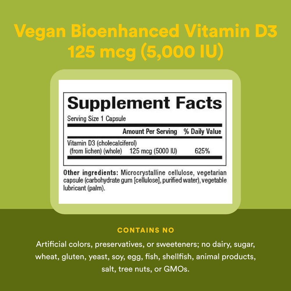 Sustainably harvested lichen used in Vitamin D3 formula