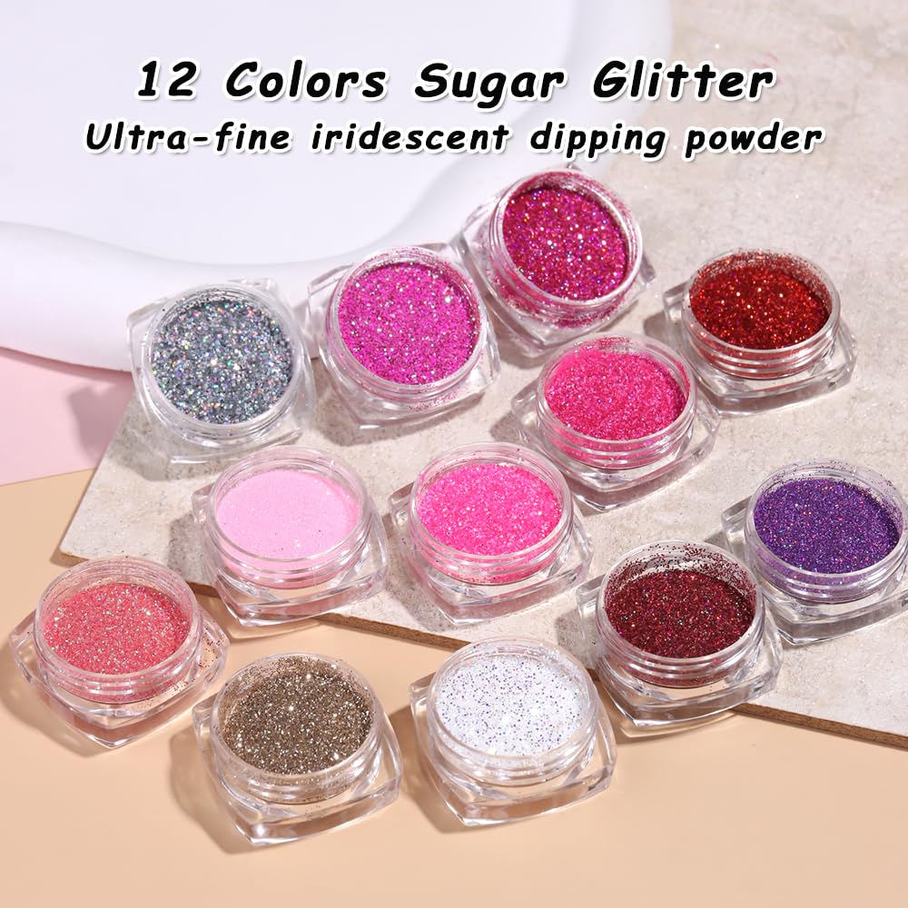 SUTOKAKA ultra-fine glitter texture for smooth, easy nail application.