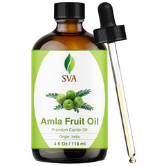 4oz (118ml) bottle of SVA Amla Oil with dropper
