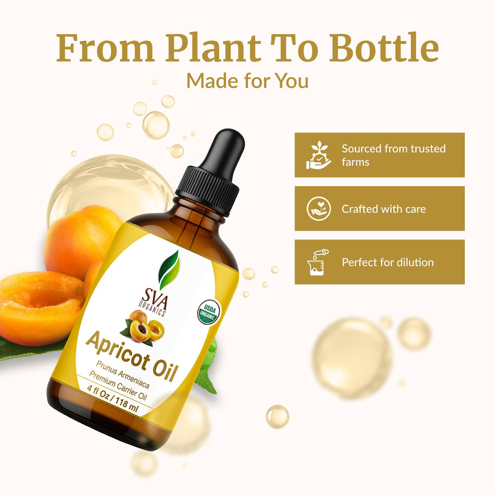 SVA Apricot Seed Oil applied to face for skincare