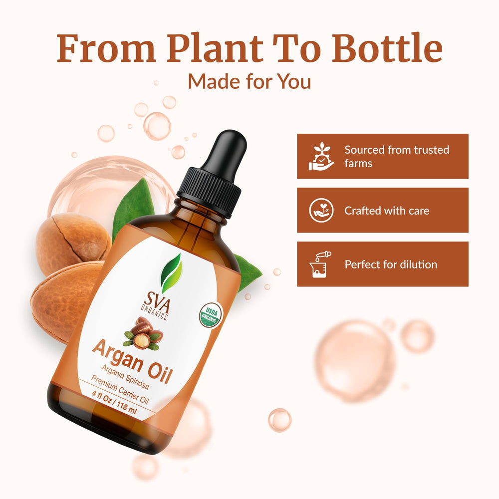 Argan oil being applied to skin for hydration