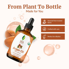 Argan oil being applied to skin for hydration