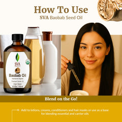 Baobab Oil blended with other carrier oils for skincare
