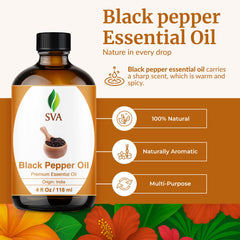 Dropper dispensing SVA Black Pepper Essential Oil