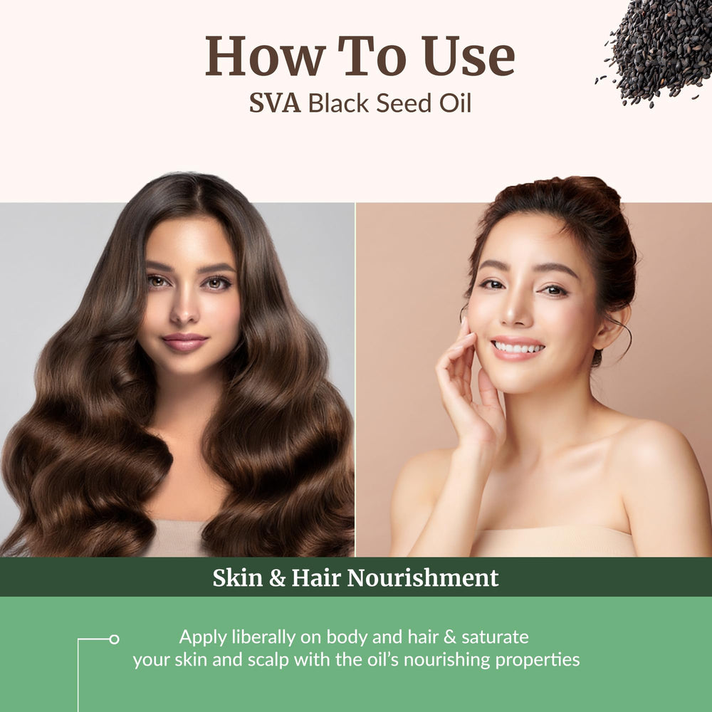 Face and skin care with black seed oil