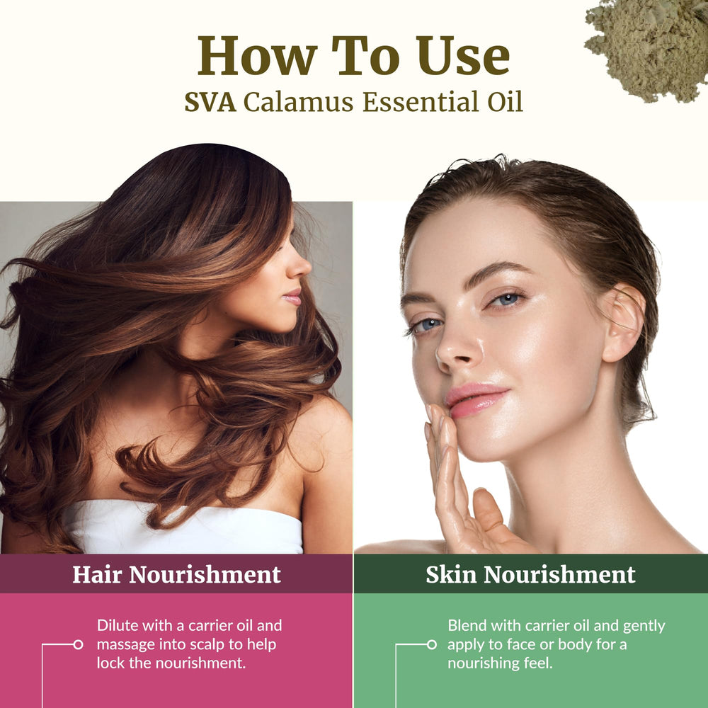 Calamus essential oil suitable for massage