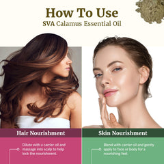 Calamus essential oil suitable for massage