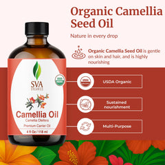 Dropper bottle of SVA Camellia Seed Oil