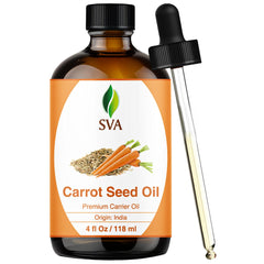 SVA Carrot Seed Oil 4oz bottle with dropper