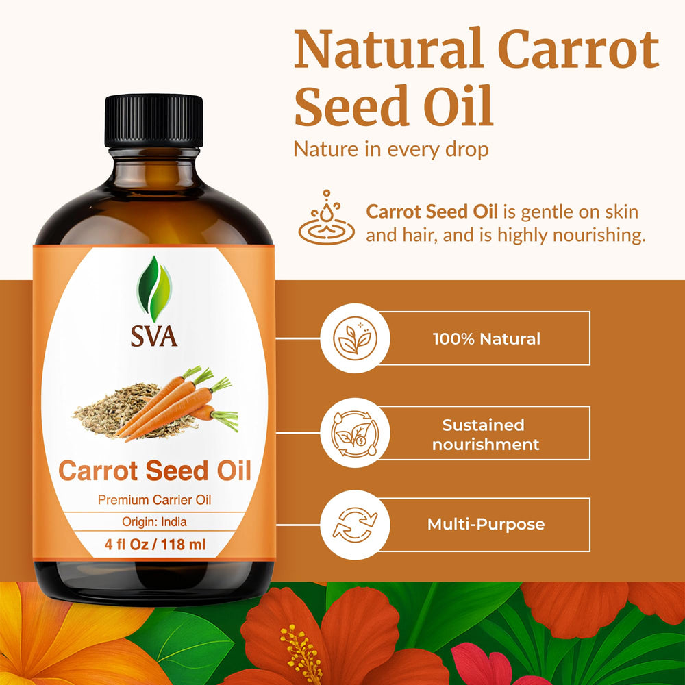 Close-up of carrot seed oil dropper