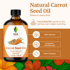 Close-up of carrot seed oil dropper