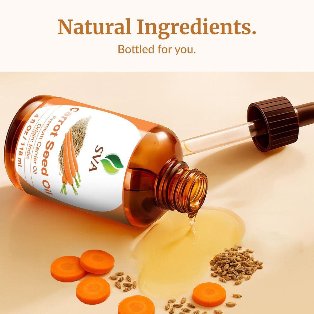 SVA Carrot Seed Oil packaging with dropper